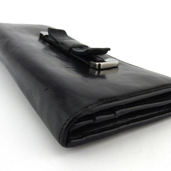 Authentic PRADA wallet ribbon leather Auth used - Picture 4 of 8